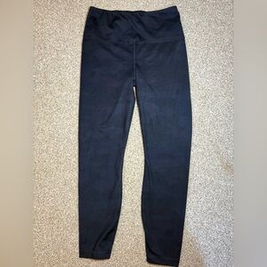 YOGALICIOUS Lux Women’s Medium Black Leggings with Subtle Camo Print